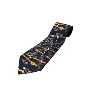 Harken Ltd Vintage‎ Blue 100% Silk Cigars and Martinis Novelty Men’s Neck Tie